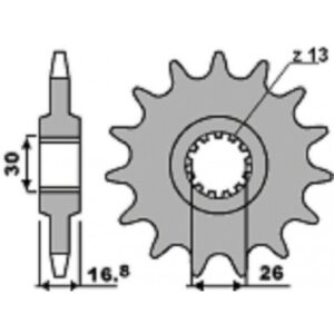 SPROCKETS PBR FRONT 347-15
