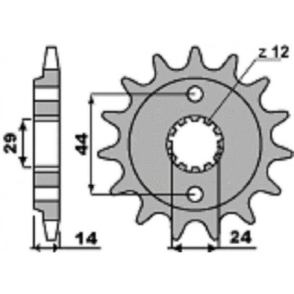 SPROCKETS PBR FRONT 348-16