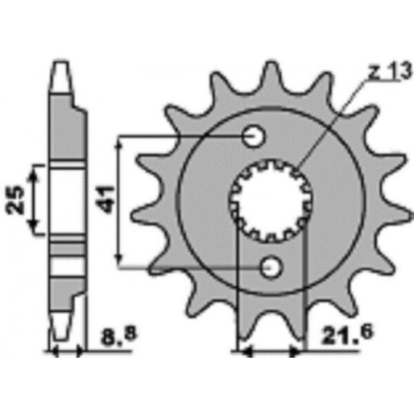 SPROCKETS PBR FRONT 350-14
