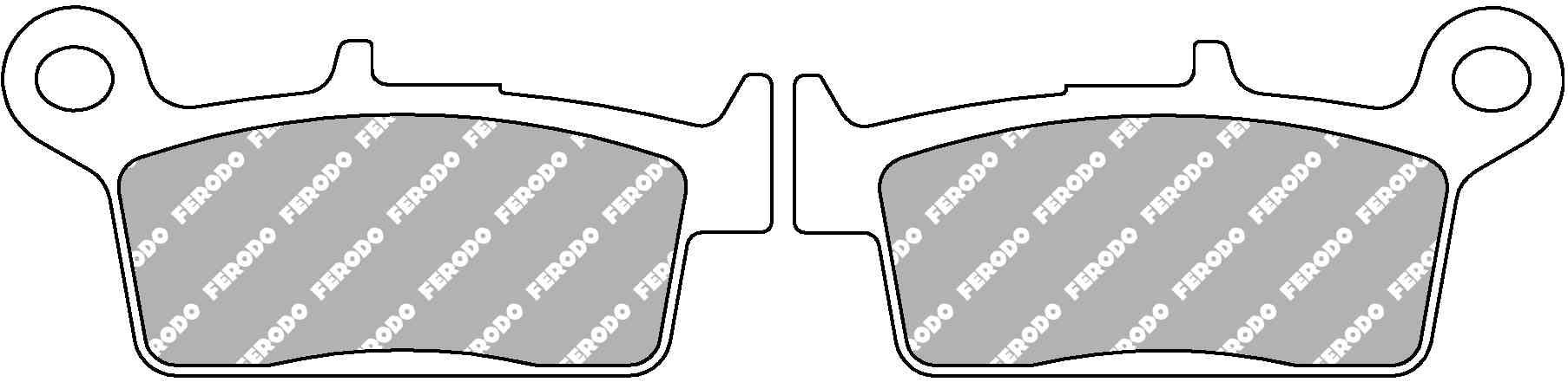 220-fdb672ag. FERODO Argento Brake Pad FA233/SFA131/3/SFA233