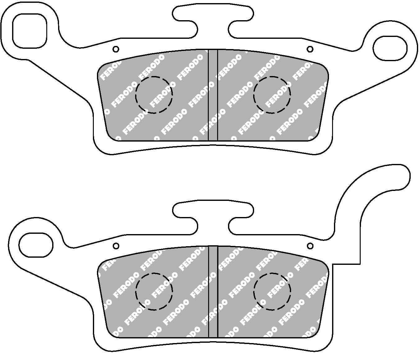 220-fdb2264ef. FERODO Ecofriction Brake Pad SFA492/SBS208