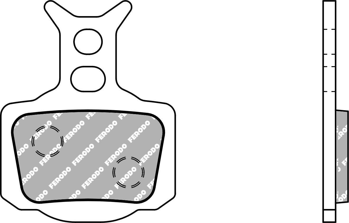 220-fbp005fe. FERODO MX/E-Bike Brake Pad
