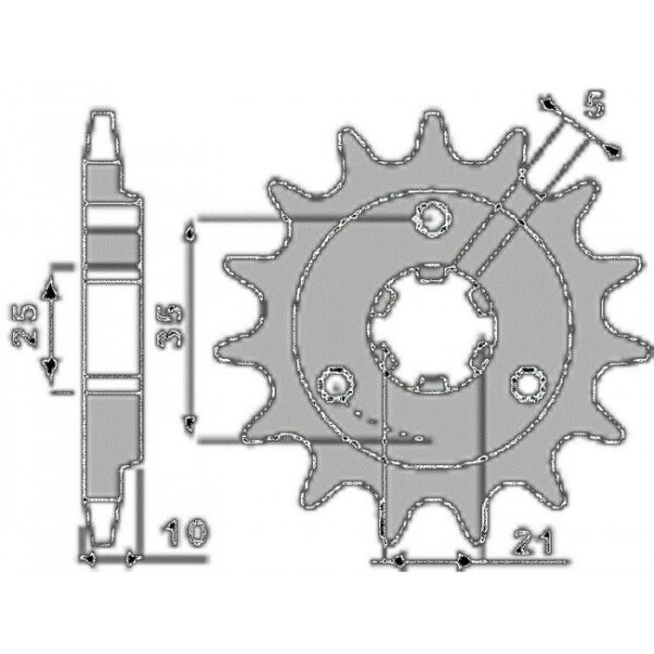SPROCKETS PBR FRONT 412-15