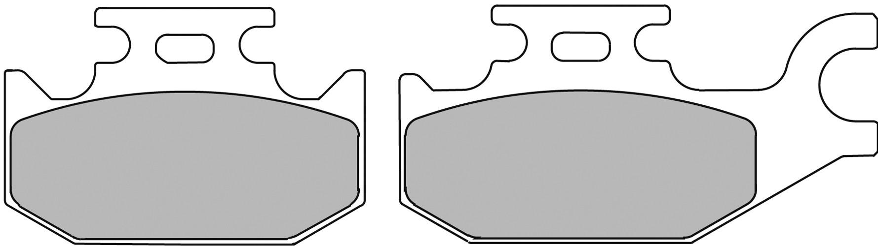 220-fdb2307sg. FERODO Sinter ATV Brake Pad FA413-Left Side