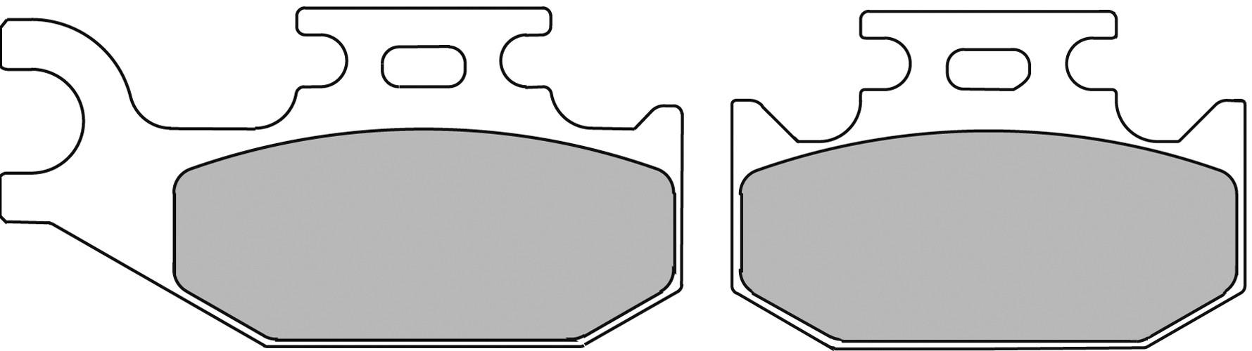 220-fdb2308sg. FERODO Sinter ATV Brake Pad FA414-Right Side