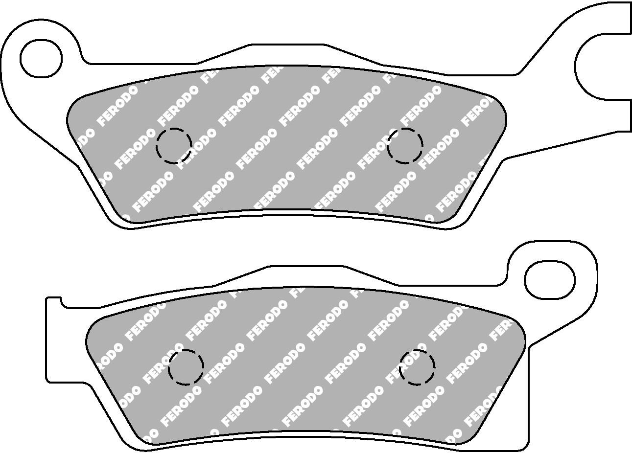 220-fdb2274sg. FERODO Sinter MX Brake Pad FA618