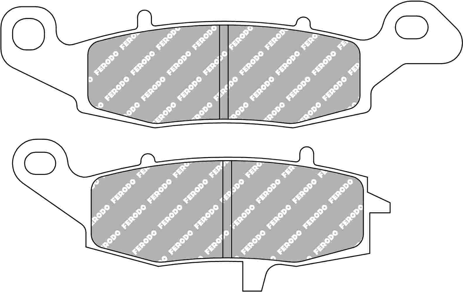 220-fdb2048xrac. FERODO XRAC Race Brake Pad FA229/237