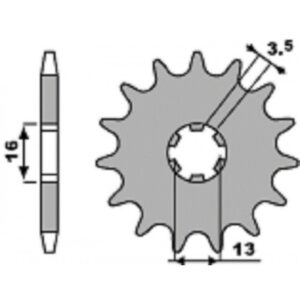 SPROCKETS PBR FRONT 415-12