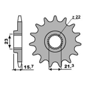SPROCKETS PBR FRONT 441-14