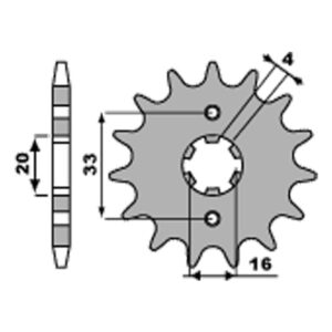 SPROCKETS PBR FRONT 514-12