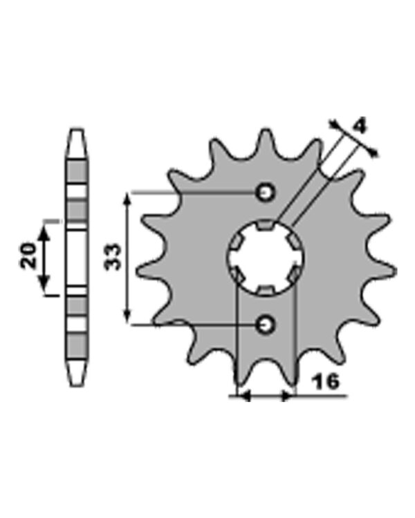 SPROCKETS PBR FRONT 514-12