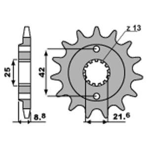 SPROCKETS PBR FRONT 525-17