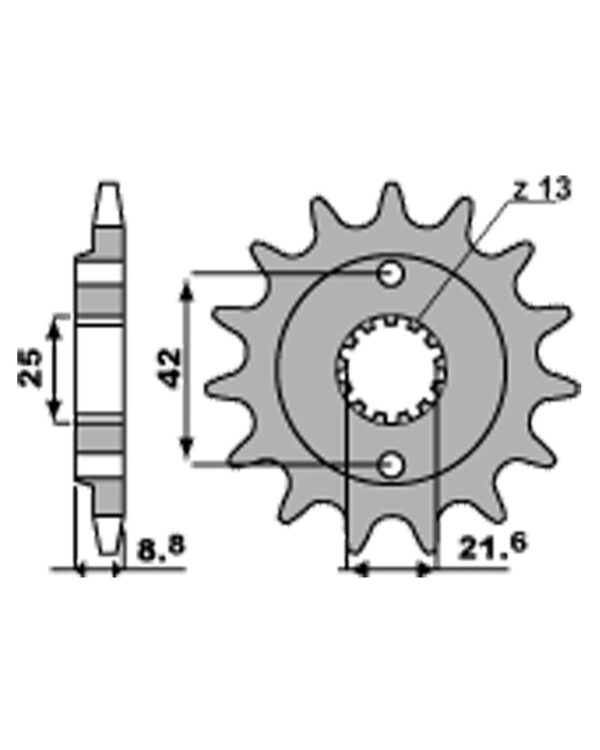 SPROCKETS PBR FRONT 525-17