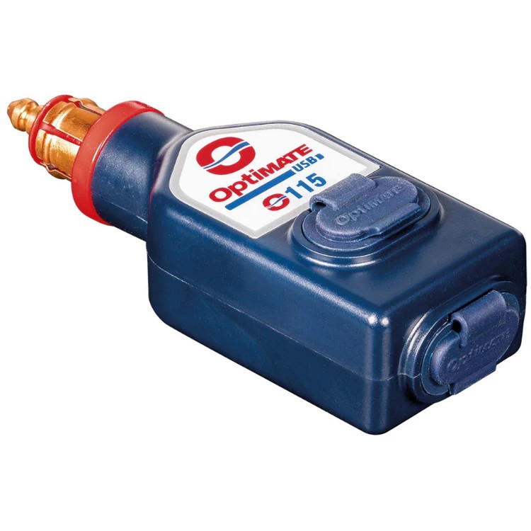 O15-SINGLE #1. OPTIMATE Charger Dual output USB - BMW/Ducati/Triumph