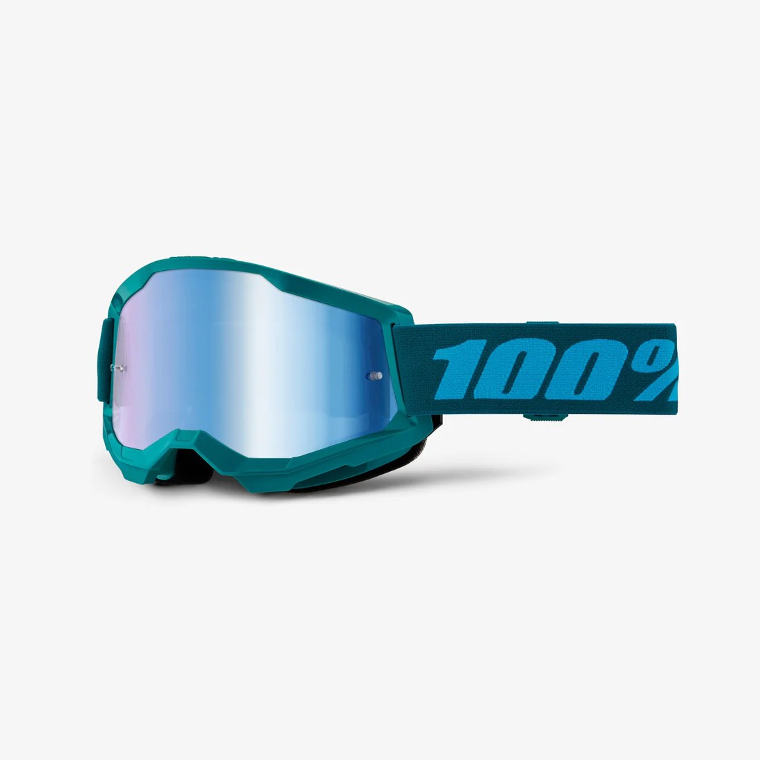 10025002800023 #1. 100% Strata 2 Stone Goggle - Blue Mirror Lens