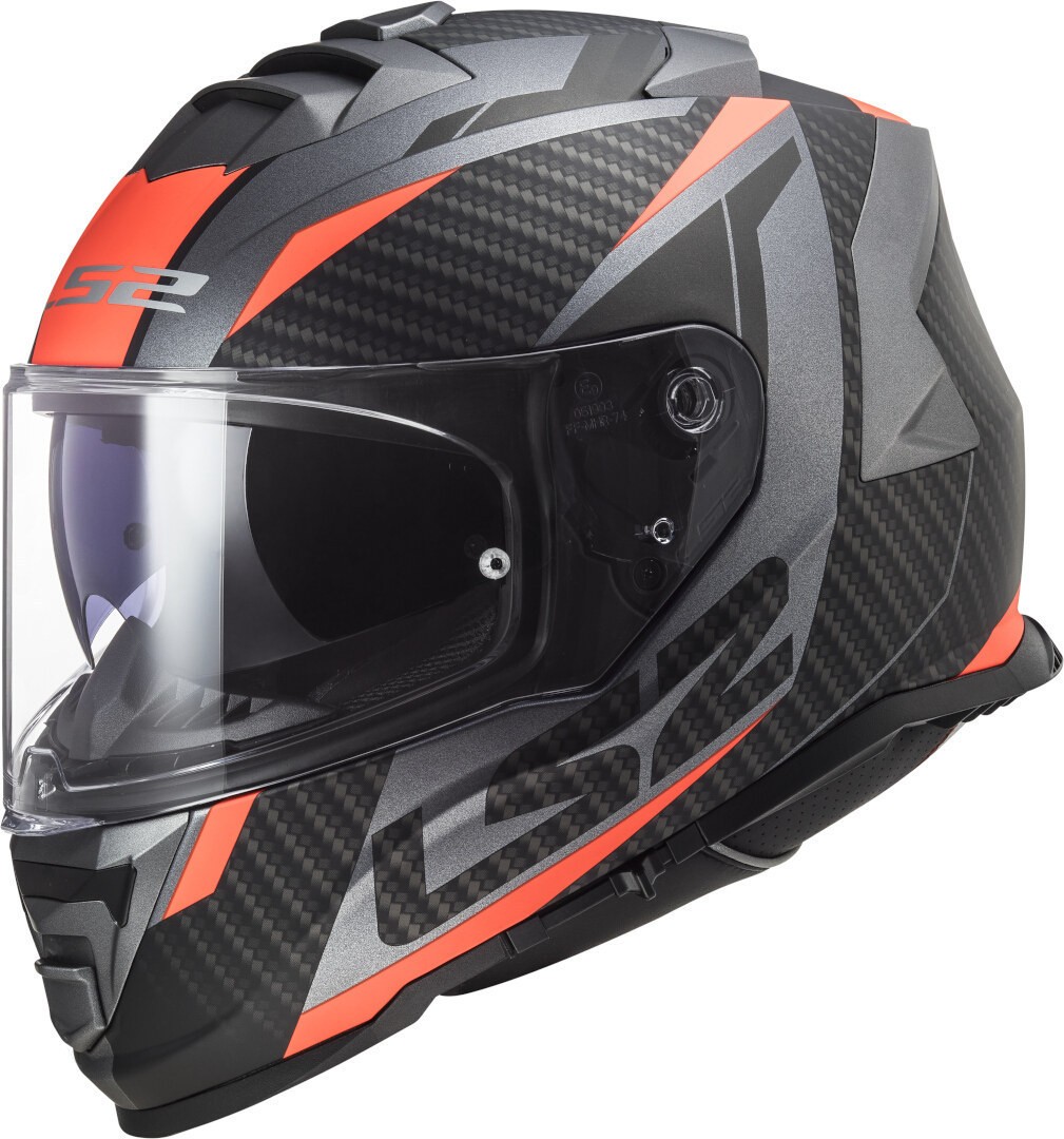 LS216800215200 #1. LS2 FF800 Storm 2 - Racer Matt Titanium Orange