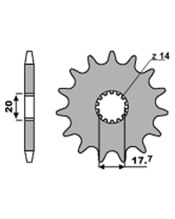 SPROCKETS PBR FRONT 577-13