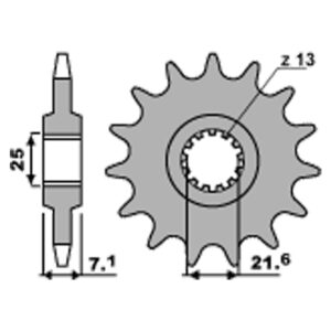 SPROCKETS PBR FRONT 585-14