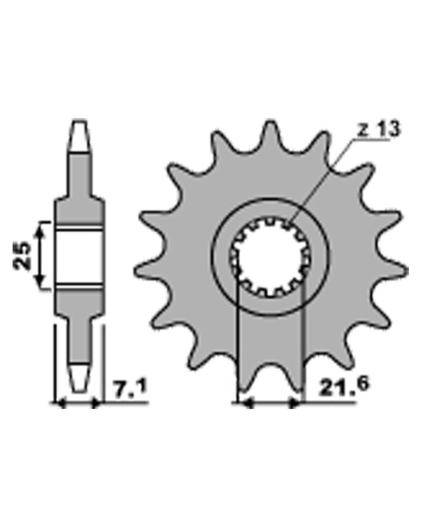 SPROCKETS PBR FRONT 585-14