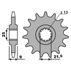 SPROCKETS PBR FRONT 2049-19