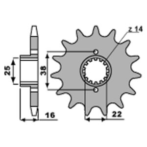 SPROCKETS PBR FRONT 2050-15