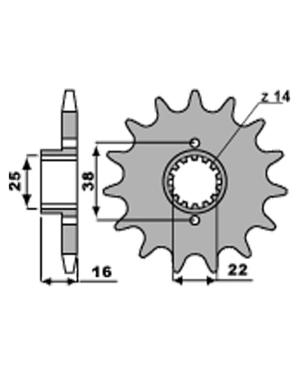 SPROCKETS PBR FRONT 2050-15