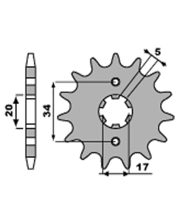 SPROCKETS PBR FRONT 2060-12