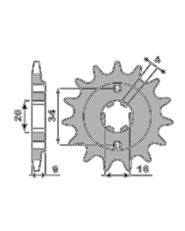 SPROCKETS PBR FRONT 2062-13