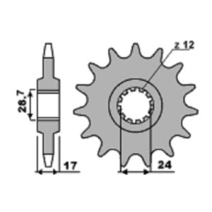 SPROCKETS PBR FRONT 2073-15