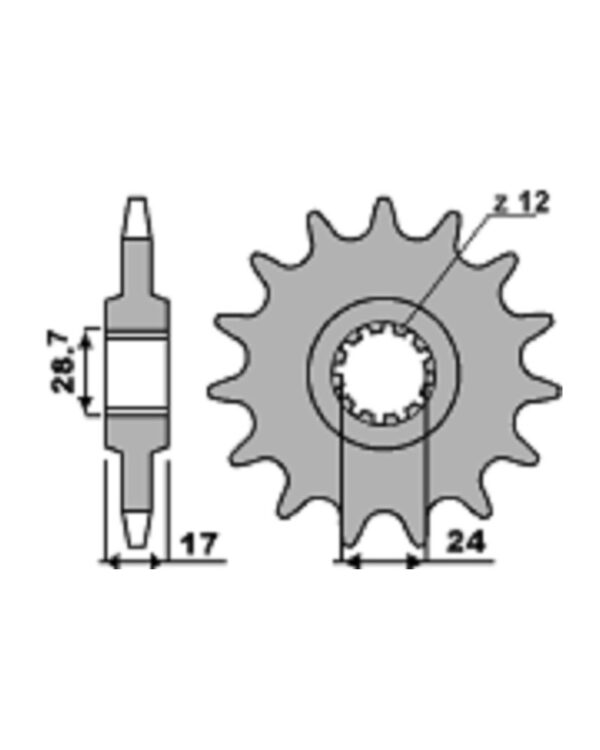 SPROCKETS PBR FRONT 2073-15