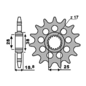 SPROCKETS PBR FRONT 2078M-20