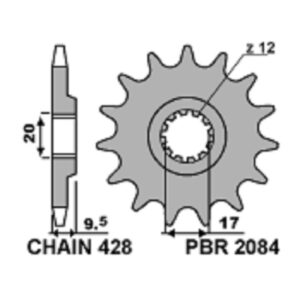 SPROCKETS PBR FRONT 2084-13