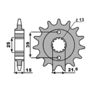 SPROCKETS PBR FRONT 2128-14