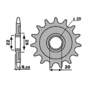 SPROCKETS PBR FRONT 2146-13