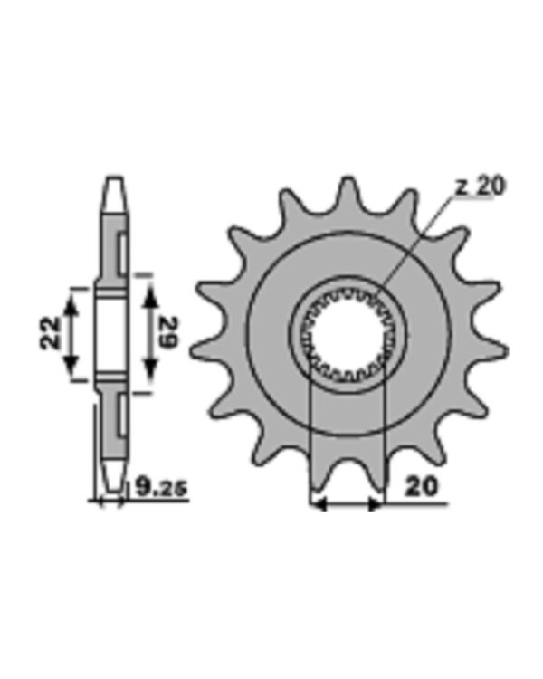 SPROCKETS PBR FRONT 2146-13