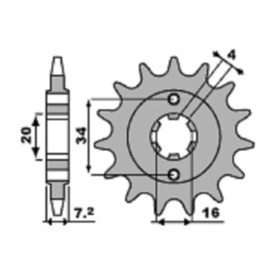 SPROCKETS PBR FRONT 2247-14