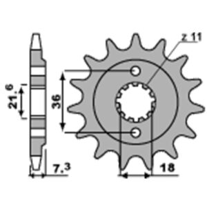 SPROCKETS PBR FRONT 2261-13
