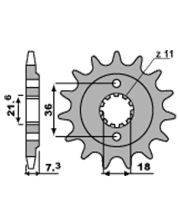 SPROCKETS PBR FRONT 2261-13