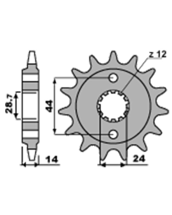 SPROCKETS PBR FRONT 2268-17