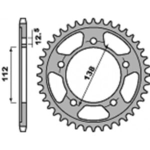 SPROCKETS PBR REAR 0408-43