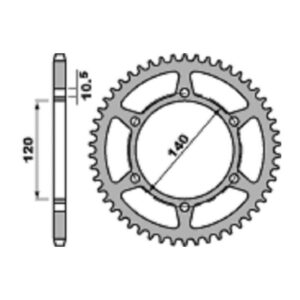 SPROCKETS PBR REAR 0475-43