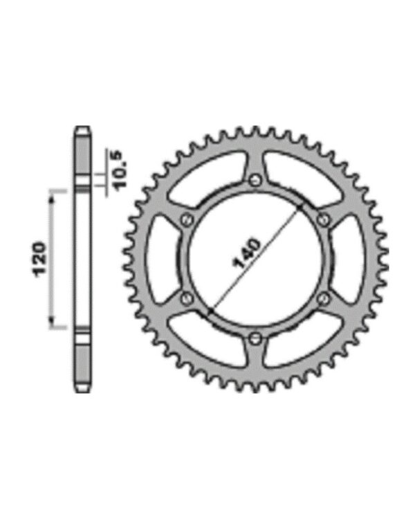 SPROCKETS PBR REAR 0475-43