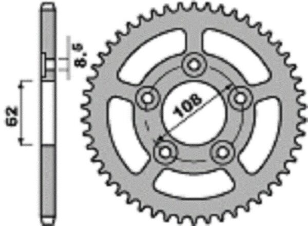 SPROCKETS PBR REAR 0714-39 - Image 2