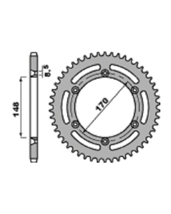 SPROCKETS PBR REAR 0804-42