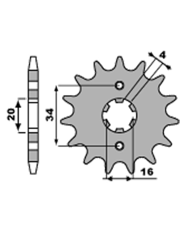 SPROCKETS PBR FRONT 263-17