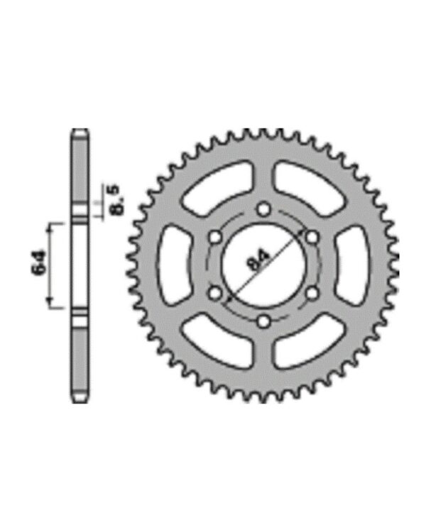 SPROCKETS PBR REAR 0809-44