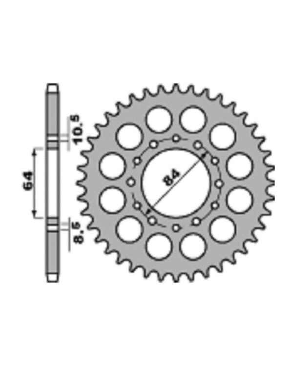 SPROCKETS PBR REAR 0811-46