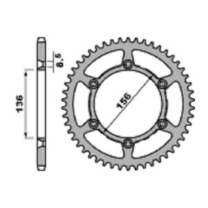 SPROCKETS PBR REAR 0820-49