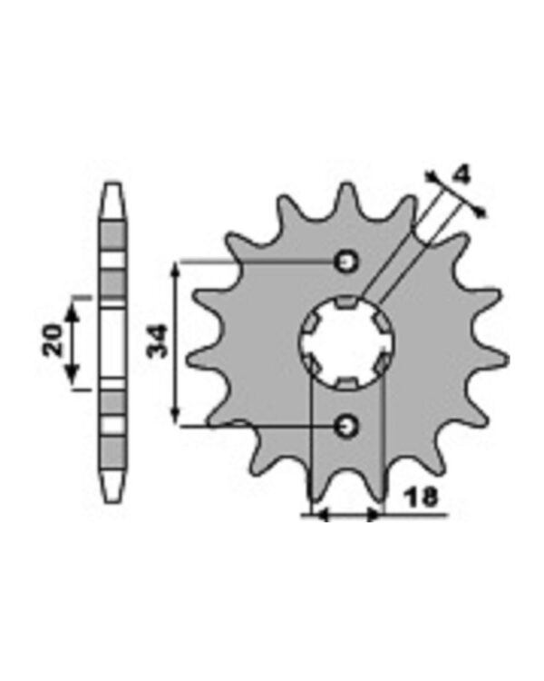 SPROCKETS PBR FRONT 273-13