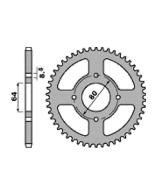 SPROCKETS PBR REAR 0834-37